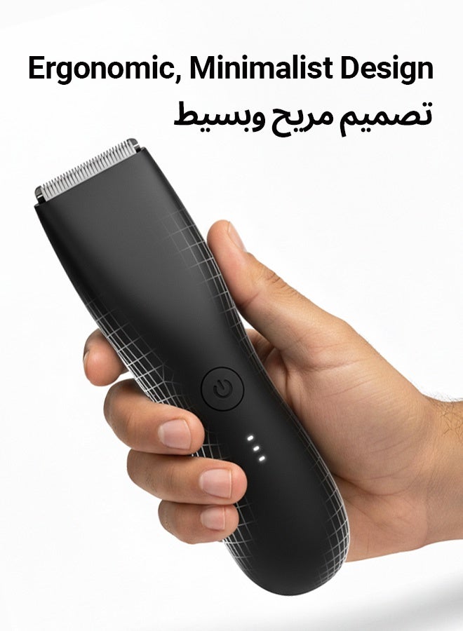 ماكينة حلاقة احترافية مقاومة للماء للرجال – للاستخدام الجاف والرطب، تصميم مريح، قابلة للغسل بالكامل، أداة مثالية للعناية أثناء السفر - Image 4